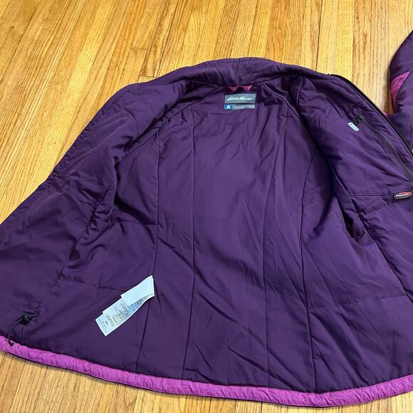 Eddie Bauer Coat Womens Small First Ascent Primaloft Purple Insulated Jacket - Picture 4 of 9